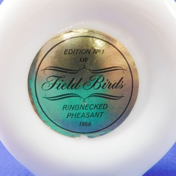 Dant Whiskey Bottle Field Birds RINGNECKED PHEASANT 1st Edition 1969 Decanter - Picture 9 of 10